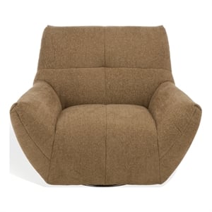 Safavieh Layletta Wood Swivel Chair in Light Brown