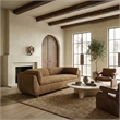 Safavieh Beccaletta Wood Sofa in Light Brown