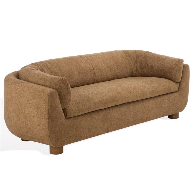 Safavieh Beccaletta Wood Sofa in Light Brown