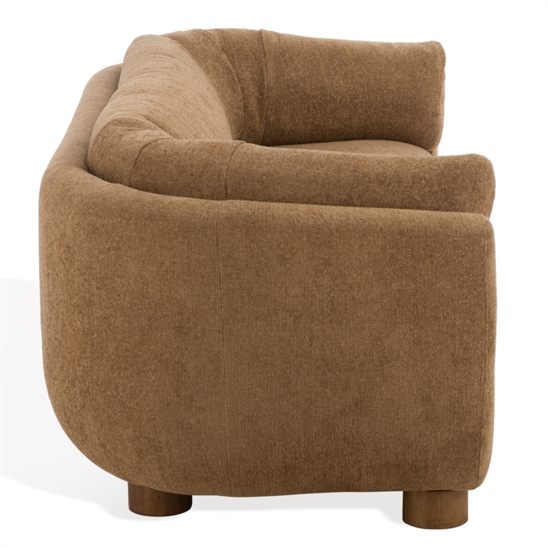 Safavieh Beccaletta Wood Sofa in Light Brown