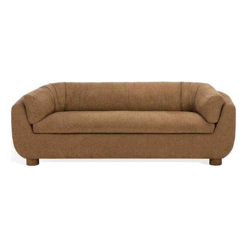 Safavieh Beccaletta Wood Sofa in Light Brown