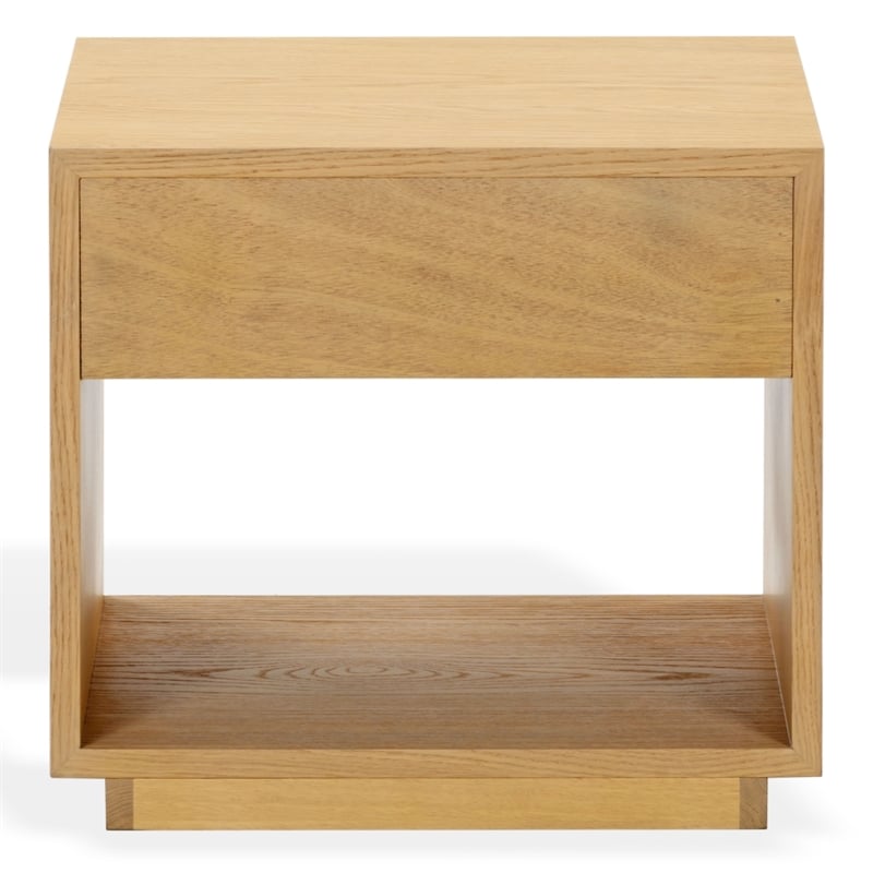 Safavieh Gabribecca 1 Drawer Wood Nightstand in Oak