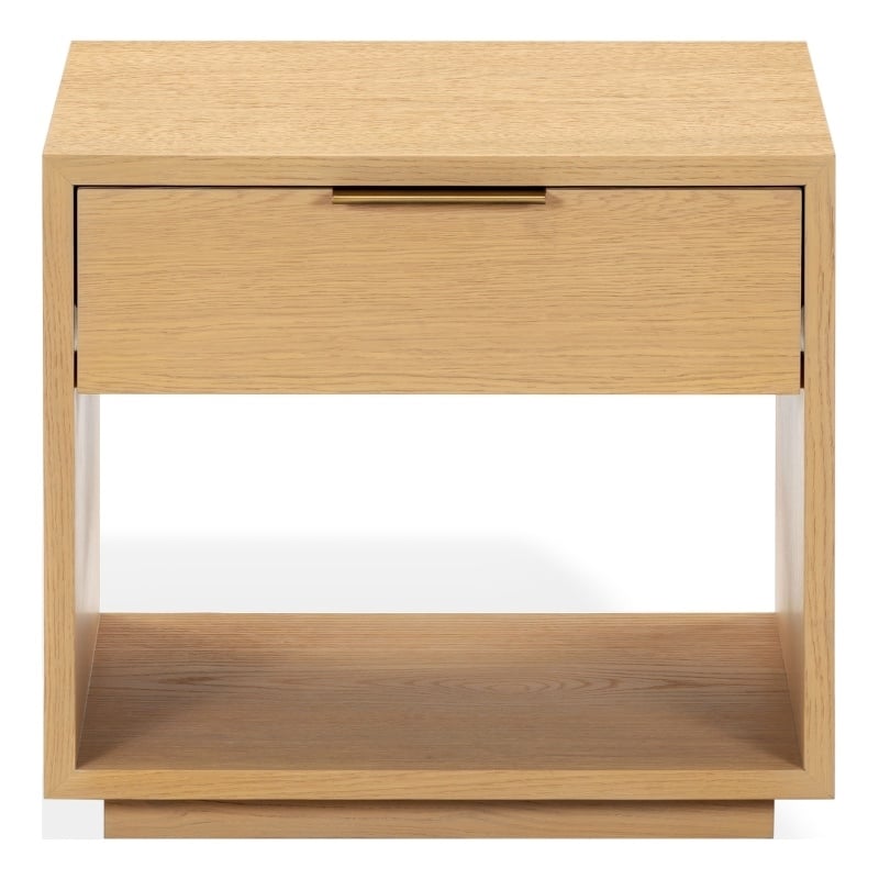 Safavieh Gabribecca 1 Drawer Wood Nightstand in Oak
