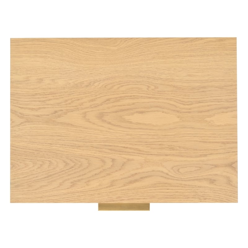 Safavieh Gabribecca 2 Drawer Wood Nightstand in Oak