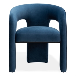 Safavieh Catharia 3 Leg Wood Dining Chair in Navy