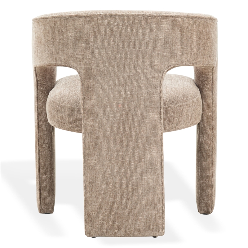 Safavieh Catharia 3 Leg Wood Dining Chair in Brown