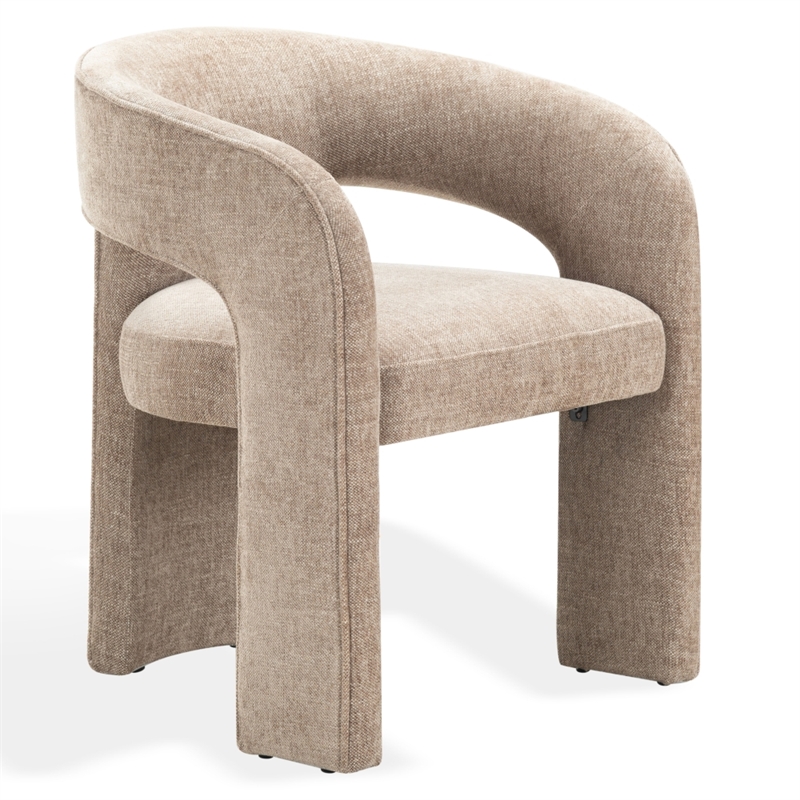 Safavieh Catharia 3 Leg Wood Dining Chair in Brown