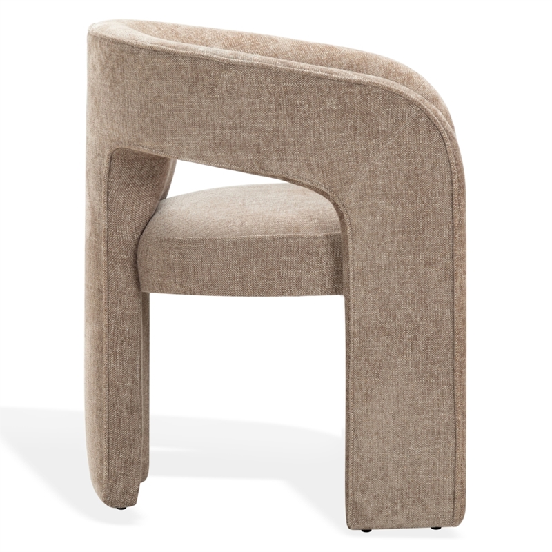 Safavieh Catharia 3 Leg Wood Dining Chair in Brown
