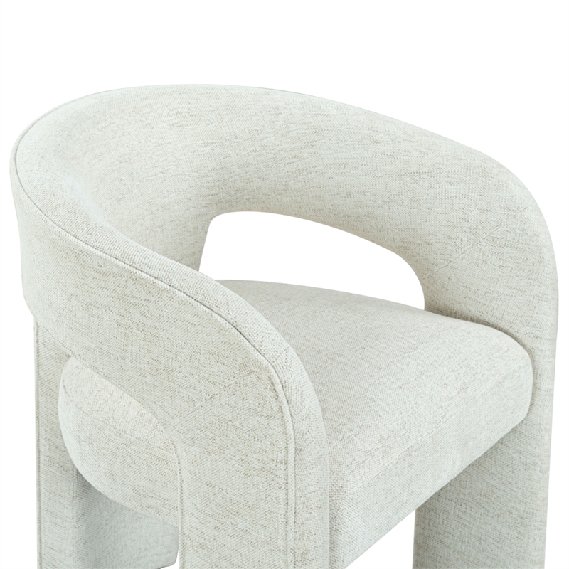 Safavieh Catharia 3 Leg Wood Dining Chair in Taupe