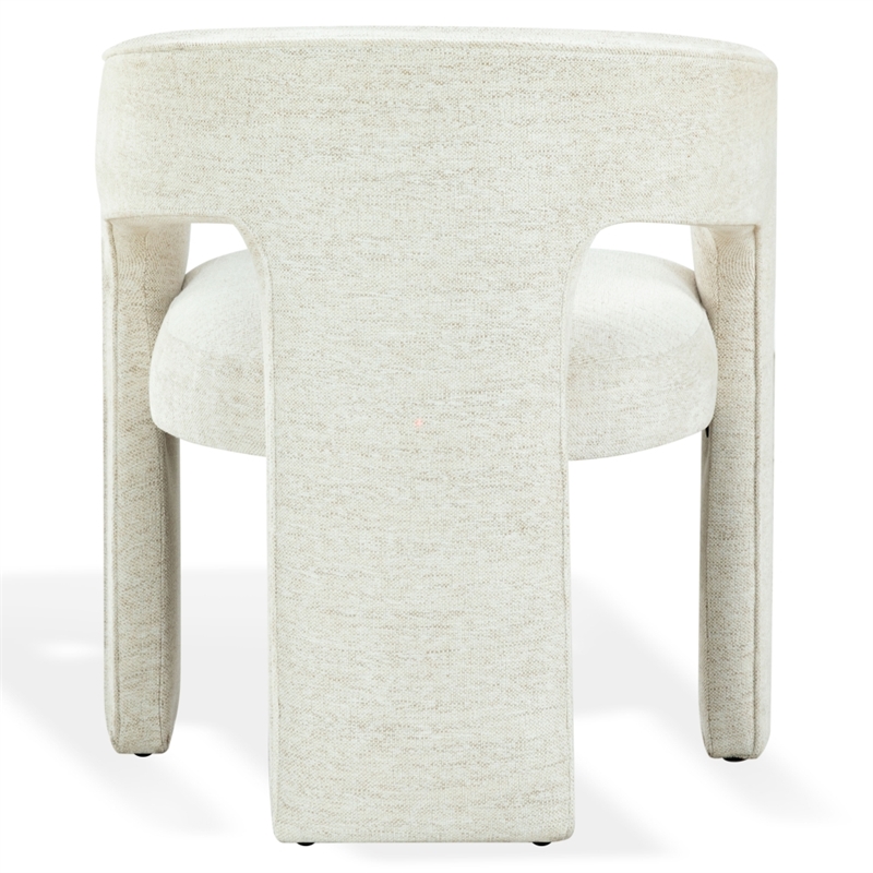 Safavieh Catharia 3 Leg Wood Dining Chair in Taupe