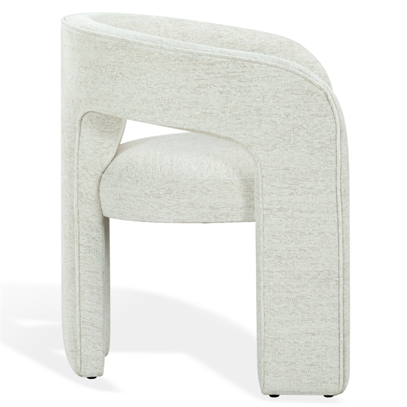 Safavieh Catharia 3 Leg Wood Dining Chair in Taupe
