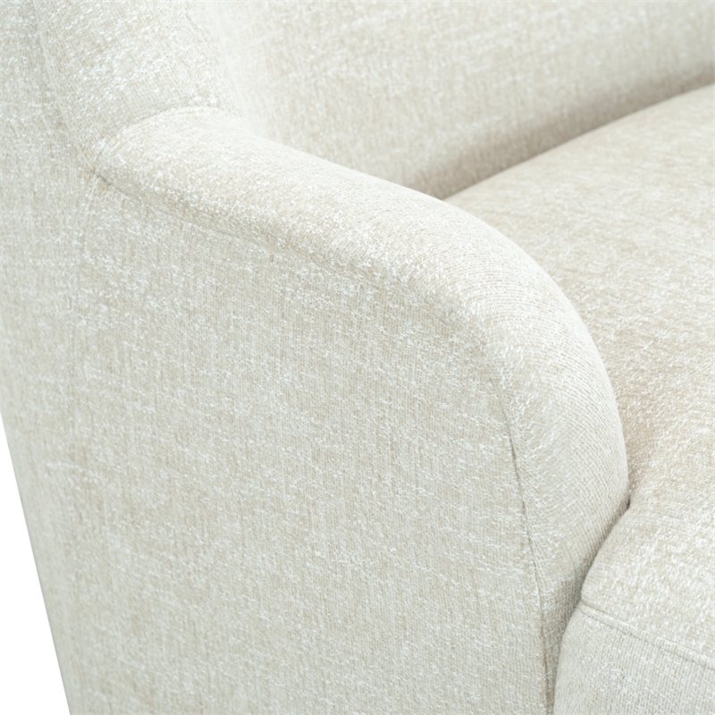 Safavieh Frederici Wood Chaise Lounge in Taupe