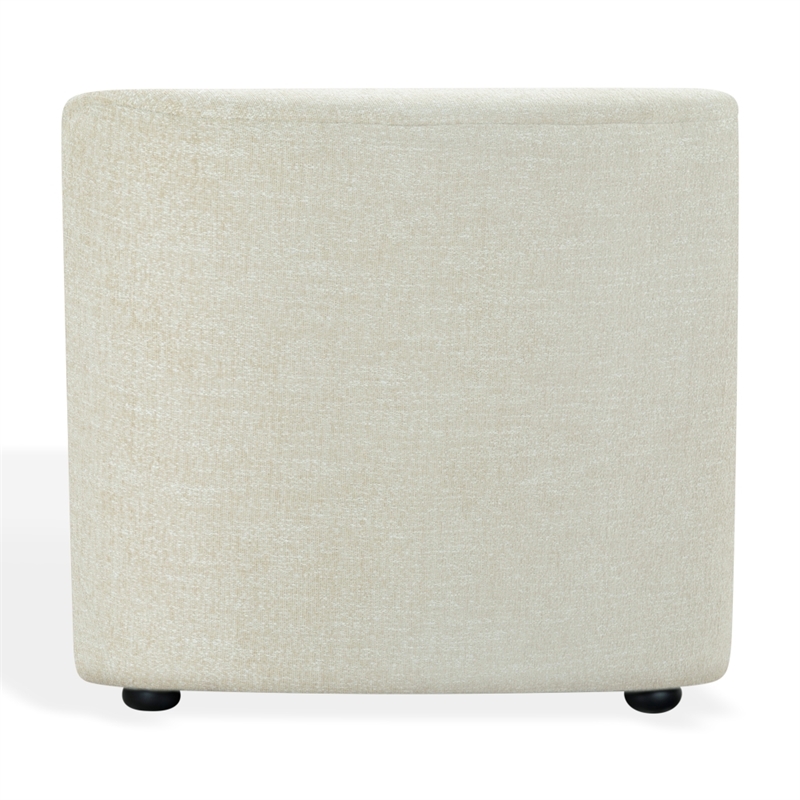 Safavieh Frederici Wood Chaise Lounge in Taupe