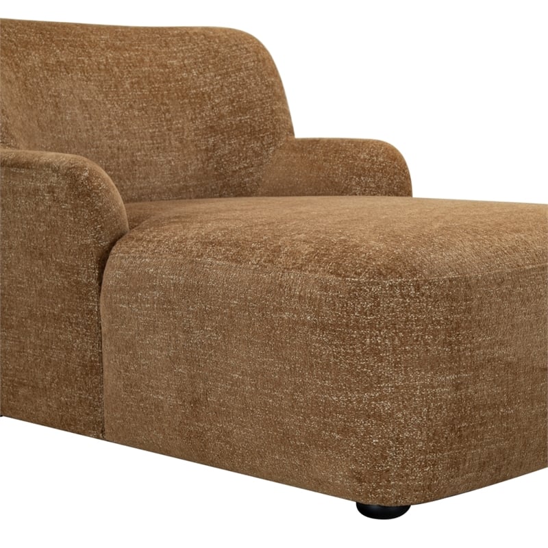 Safavieh Frederici Wood Chaise Lounge in Brown