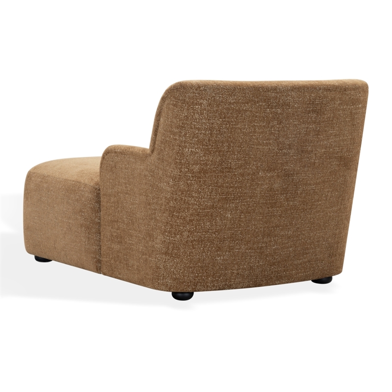 Safavieh Frederici Wood Chaise Lounge in Brown