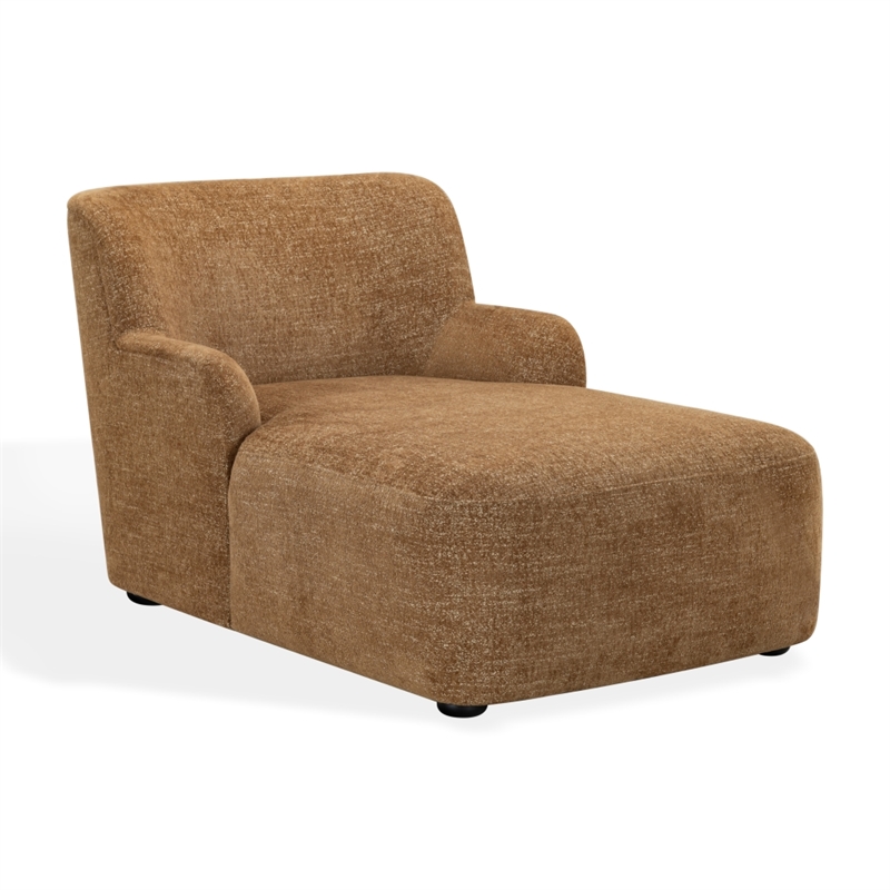 Safavieh Frederici Wood Chaise Lounge in Brown