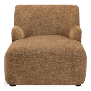 Safavieh Frederici Wood Chaise Lounge in Brown