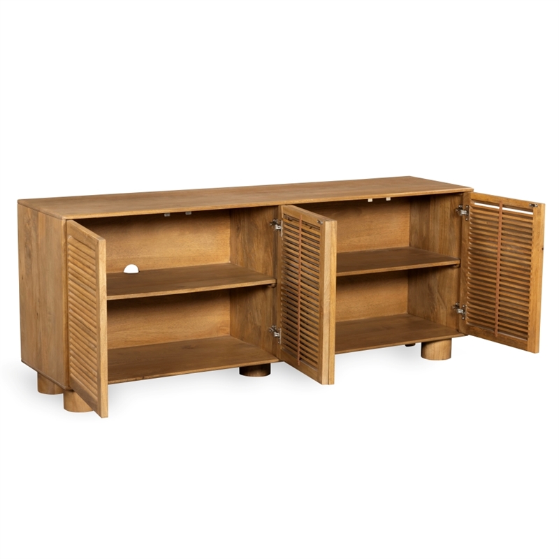 Safavieh Bellasasha Wood Sideboard in Walnut