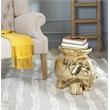 Safavieh Ceramic Elephant Stool in Navy