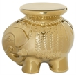 Safavieh Ceramic Elephant Stool in Navy