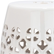 Safavieh Circle Lattice Ceramic Garden Stool in Cream