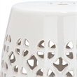 Safavieh Circle Lattice Ceramic Garden Stool in Cream