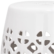 Safavieh Circle Lattice Ceramic Garden Stool in Robbins Egg Blue