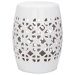 Safavieh Circle Lattice Ceramic Garden Stool in Robbins Egg Blue