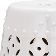 Safavieh Lattice Coin Ceramic Garden Stool in White