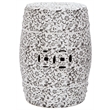 Safavieh Ceramic Garden Stool with Flower and Vine Design