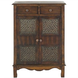 Safavieh Herbert Birch Wood Chest in Dark Brown