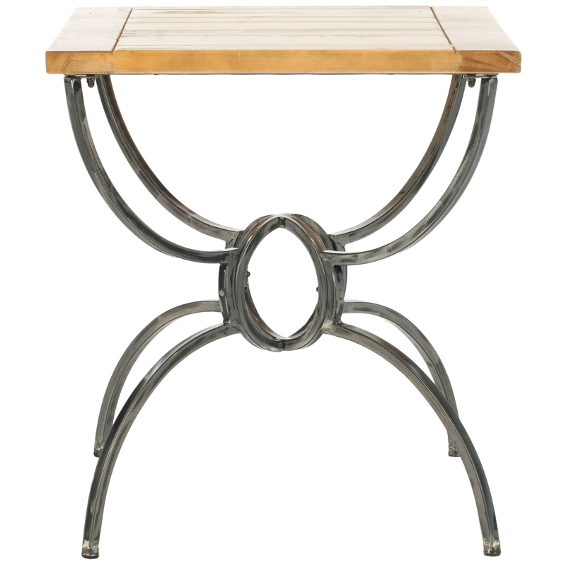 Safavieh Alvin Wood Top End Table in Natural