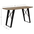 Safavieh Waldo Fir Wood Console in Natural Color and Black