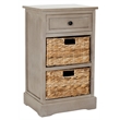 Safavieh Milan Vintage Side Storage Side Table in Vintage Grey