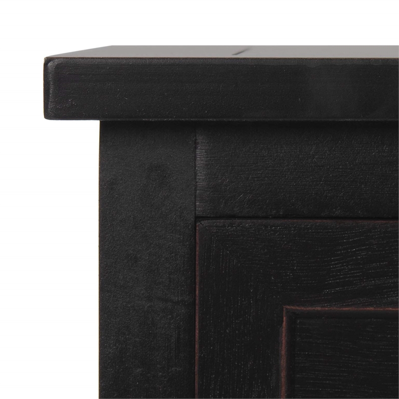 Safavieh Harry Wood Storage Unit in Black