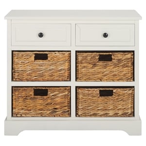 Safavieh Harry Wood Storage Unit in Cream