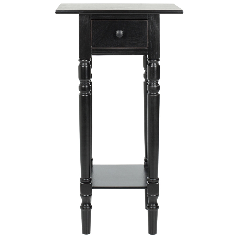 Safavieh Sabrina Wood End Table in Black