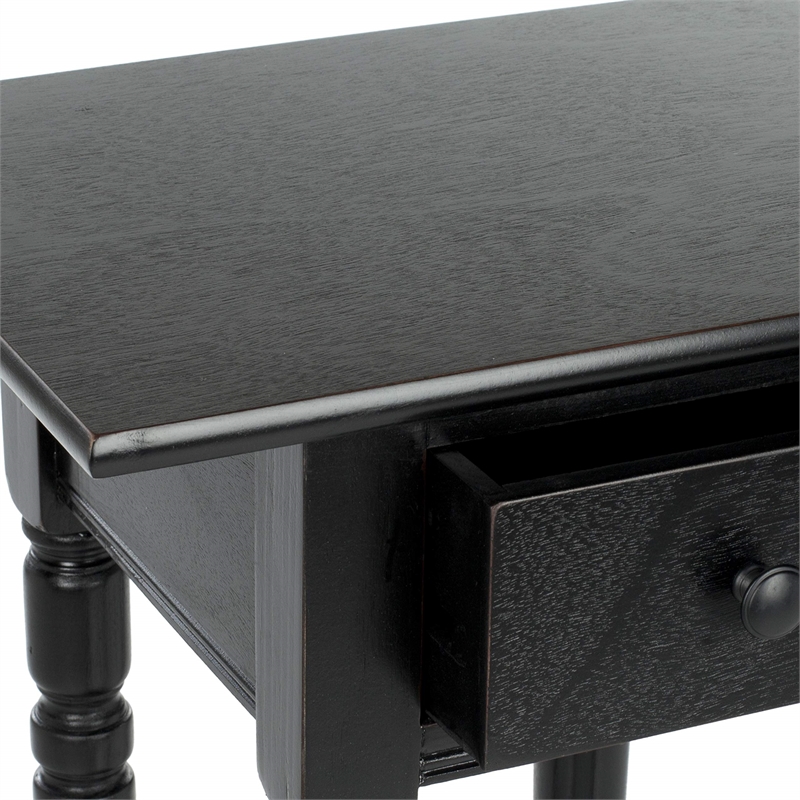 Safavieh Sabrina Wood End Table in Black