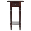 Safavieh Sabrina Wood End Table in Dark Cherry
