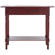 Safavieh Gary Wood Console in Dark Cherry