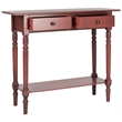 Safavieh Rosemary Pine Wood Console in Red