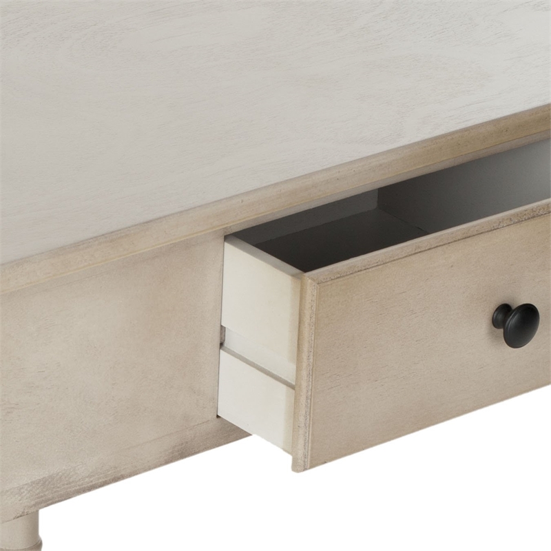 Safavieh Gabe Wood Corner Table in Grey