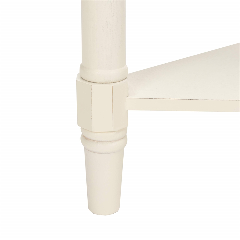 Safavieh Gabe Wood Corner Table in Cream