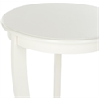 Safavieh Heather Wood Pedastal Side Table in Cream