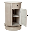 Safavieh Toby Wood Oval Cabinet in Grey