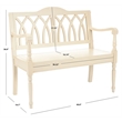 Safavieh Franklin Poplar Wood Bench in White