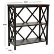 Safavieh Lucas Distressed Etagere in Black