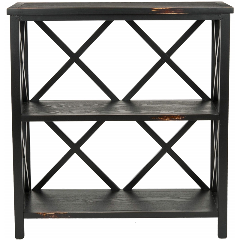 Safavieh Lucas Distressed Etagere in Black