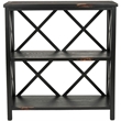 Safavieh Lucas Distressed Etagere in Black