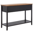 Safavieh Harvard Pine and Elm Console Table in Black Walnut